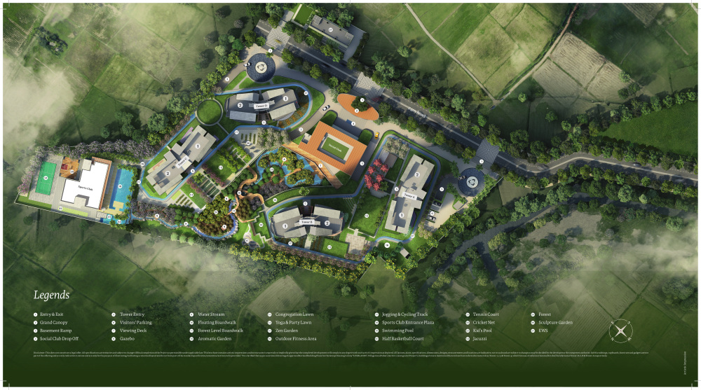 site-plan-legends adani-lushlands
