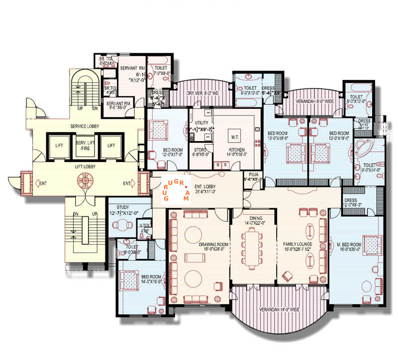 ambience-caitriona-apartment-layout-5bhk-plus ambience-caitriona