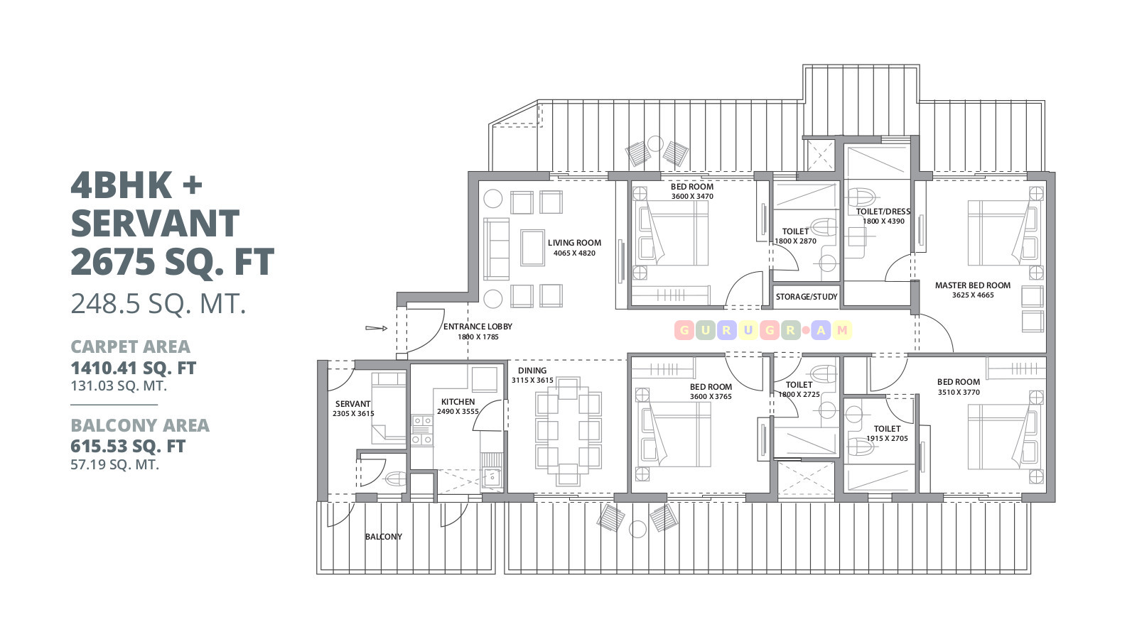 4bhk-2675 bestech-altura