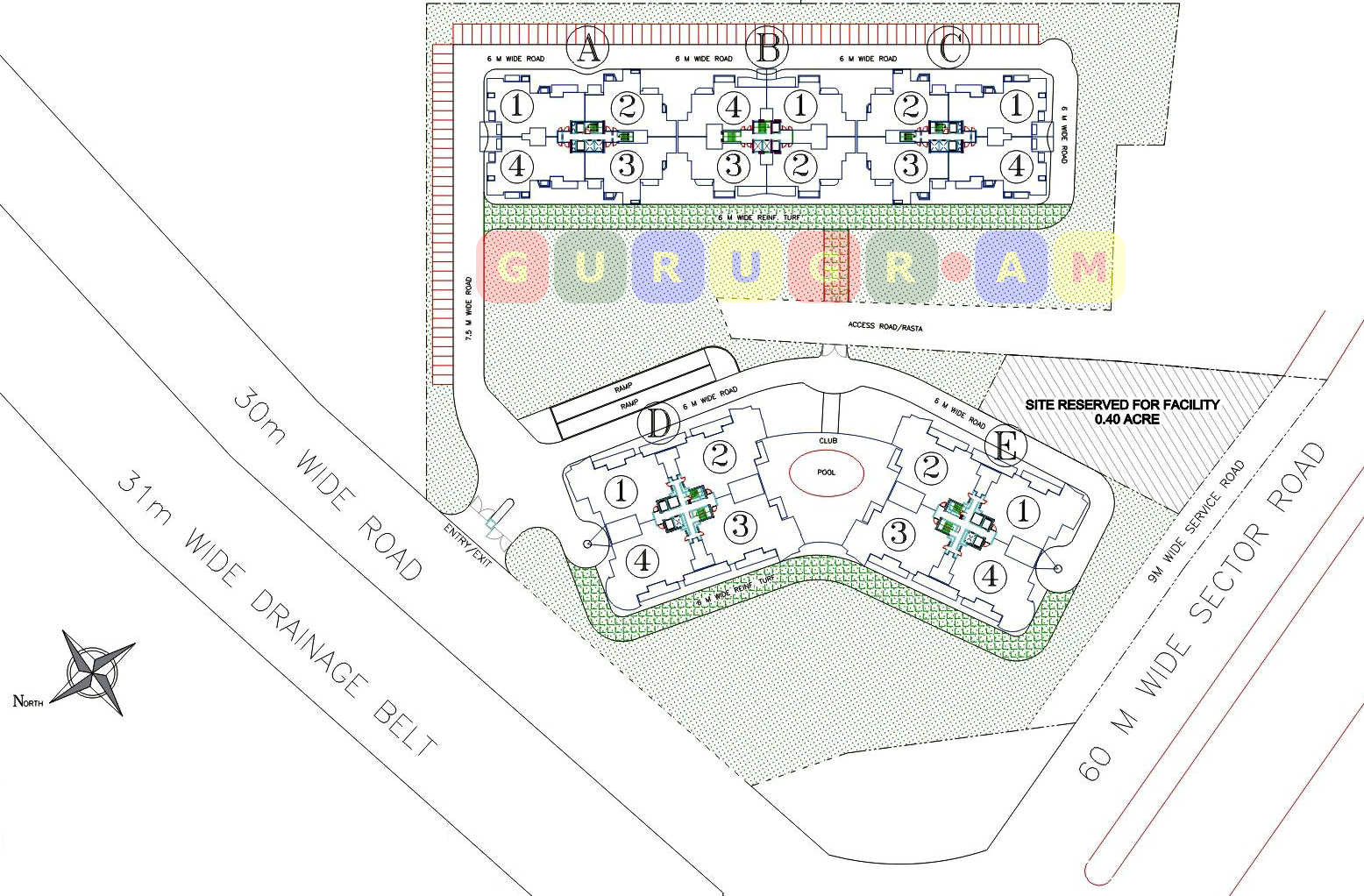 dlf-belaire-site-layout-tentative dlf-belaire