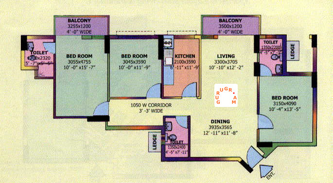 dlf-carlton-estate-3bhk-apartment-layout-02 dlf-carlton-estate