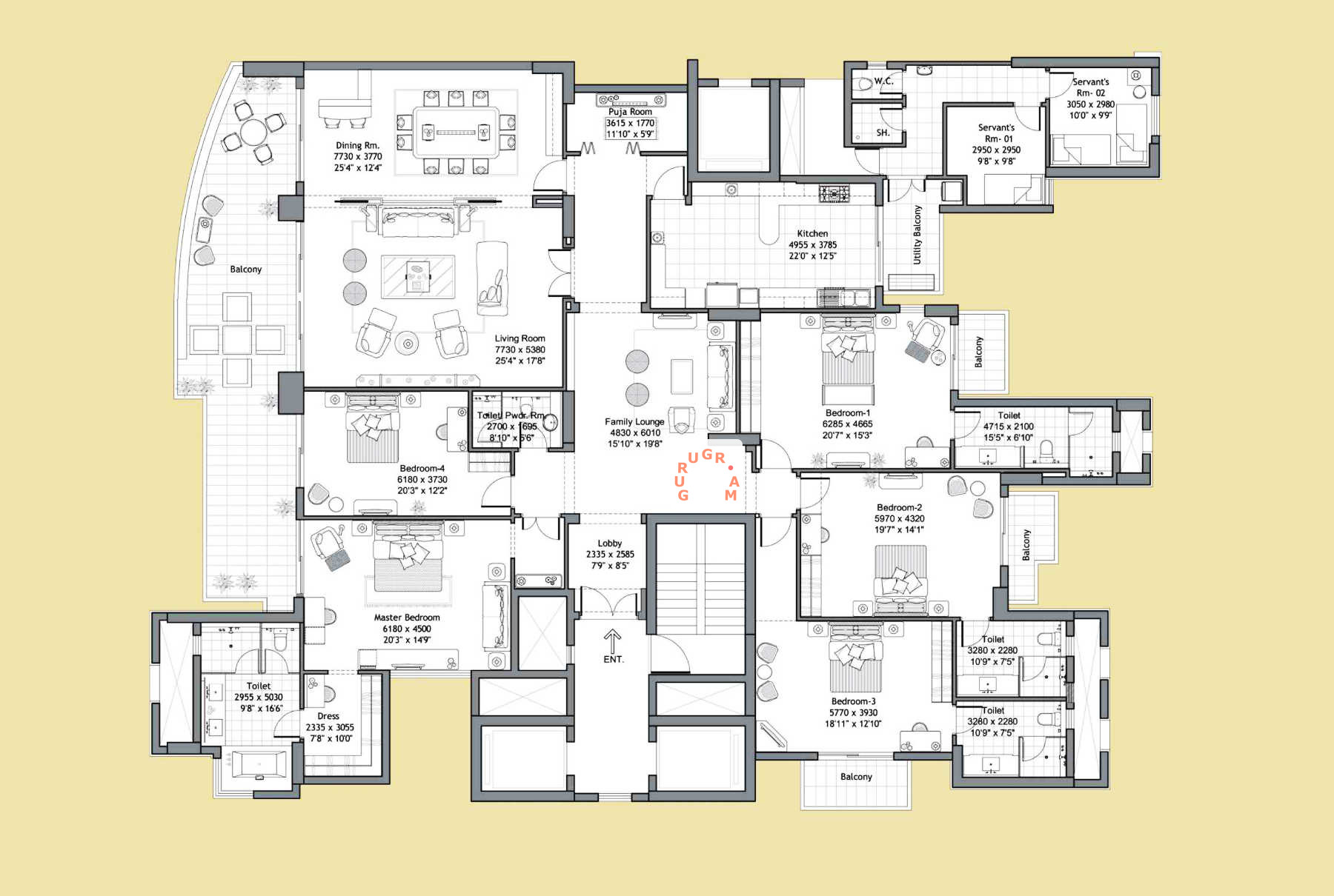 dlf-magnolias-apartment-layout-5bhk-plus-family dlf-magnolias