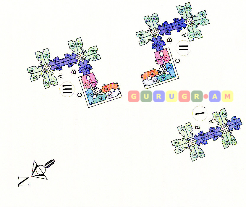 dlf-princeton-estate-site-tower-numbering-plan dlf-princeton-estate
