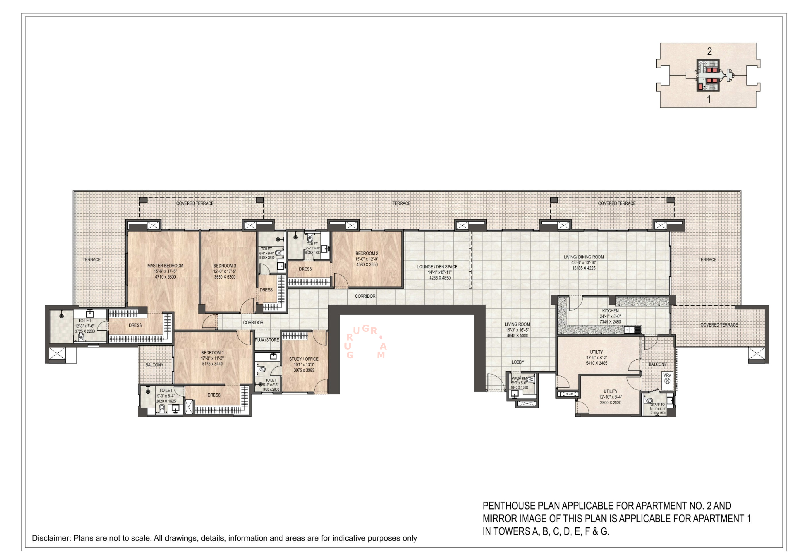 dlf-privana-south-penthouse-layout-plan dlf-privana-south