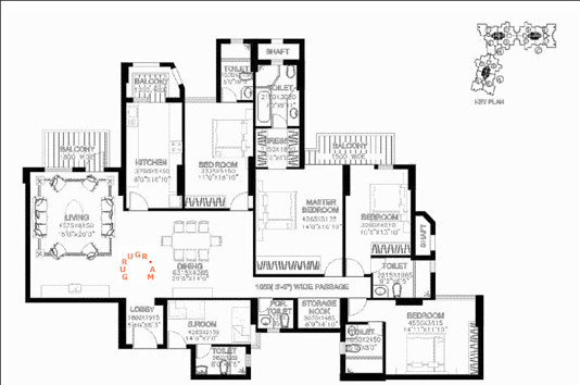 dlf-summit-apartment-layout-4bhk-01 dlf-summit