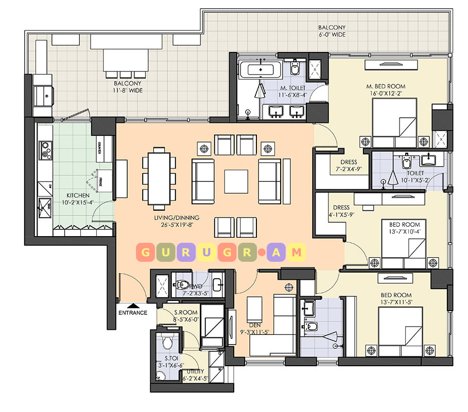 m3m-golf-estate-fairway-west-3bhk-apartment-layout-plan-04 m3m-golf-estate