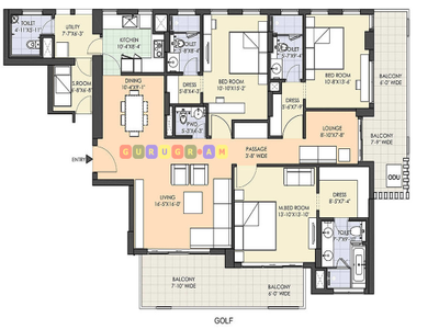 m3m-golf-estate-fairway-west-3bhk-apartment-layout-plan-02 m3m-golf-estate
