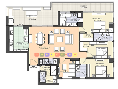 m3m-golf-estate-fairway-west-3bhk-apartment-layout-plan-04 m3m-golf-estate