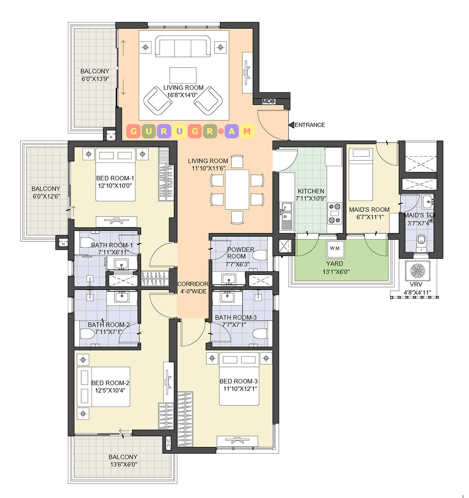 m3m-merlin-3bhk-apartment-layout-plan-02 m3m-merlin
