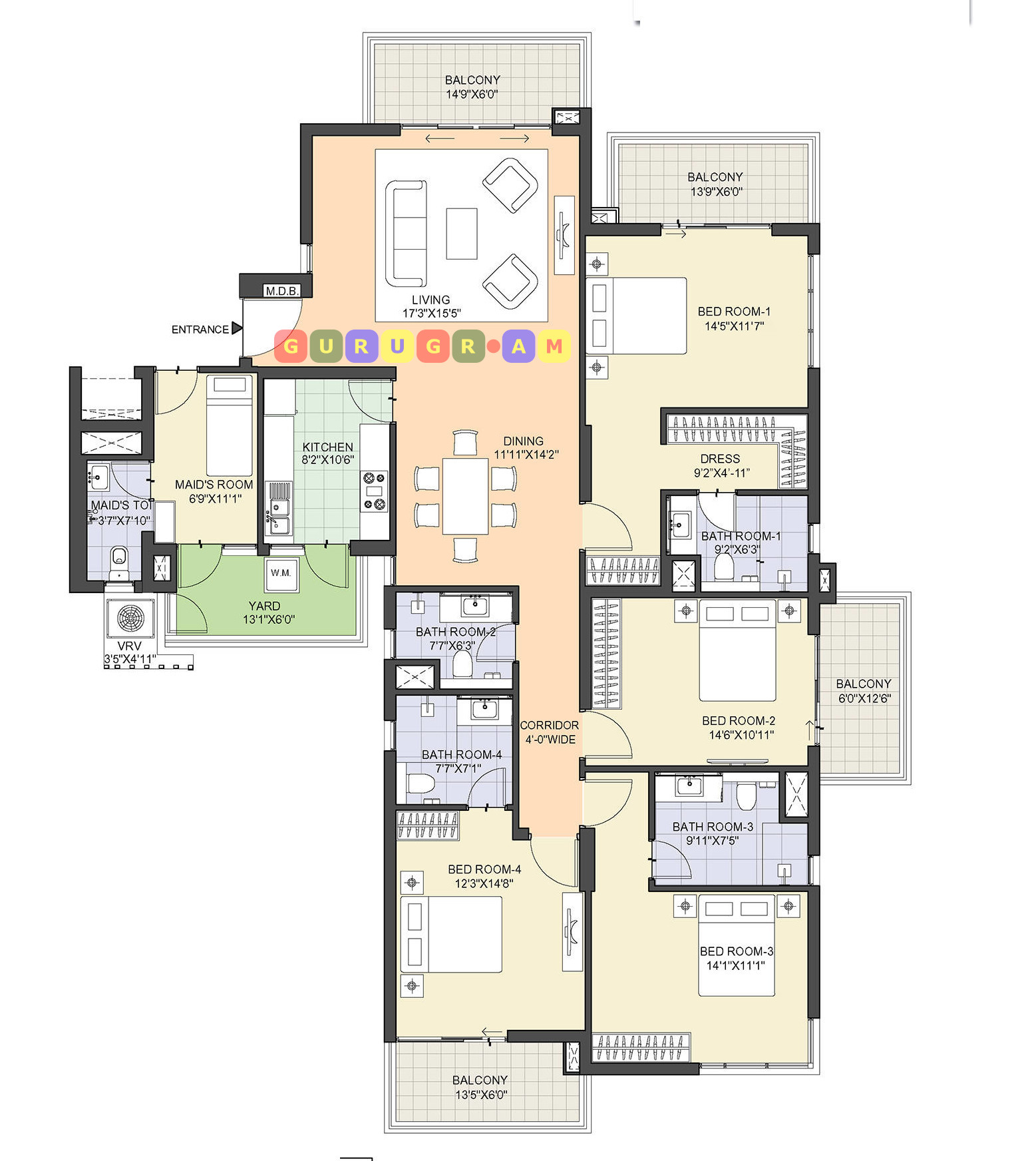 m3m-merlin-4bhk-apartment-layout-plan-01 m3m-merlin