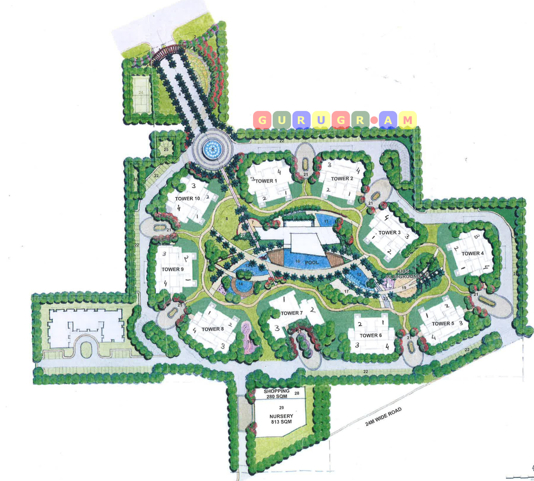m3m-merlin-site-layout-plan m3m-merlin
