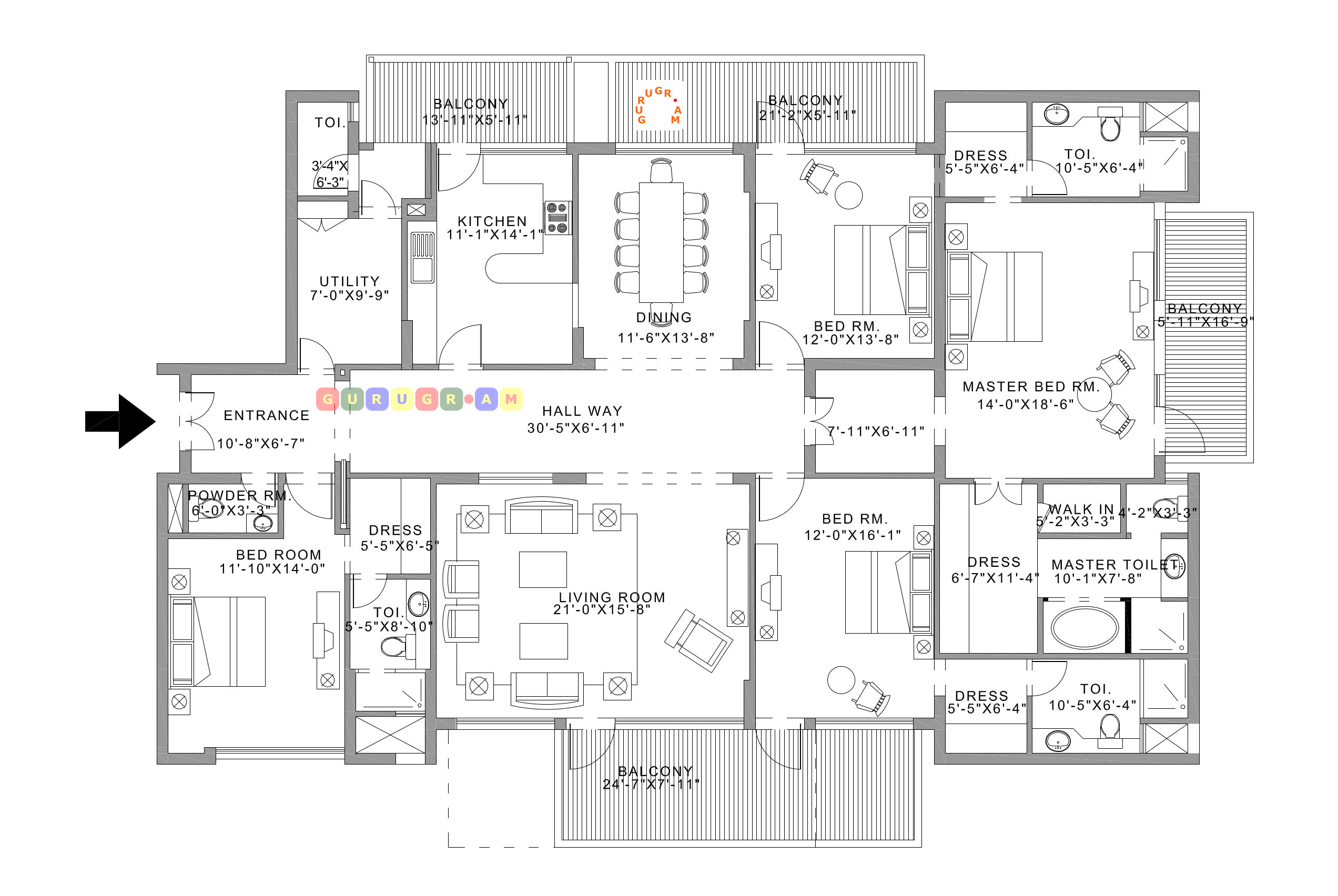 mgf-the-vilas-4bhk-apartment-layout-plan-01 mgf-the-vilas