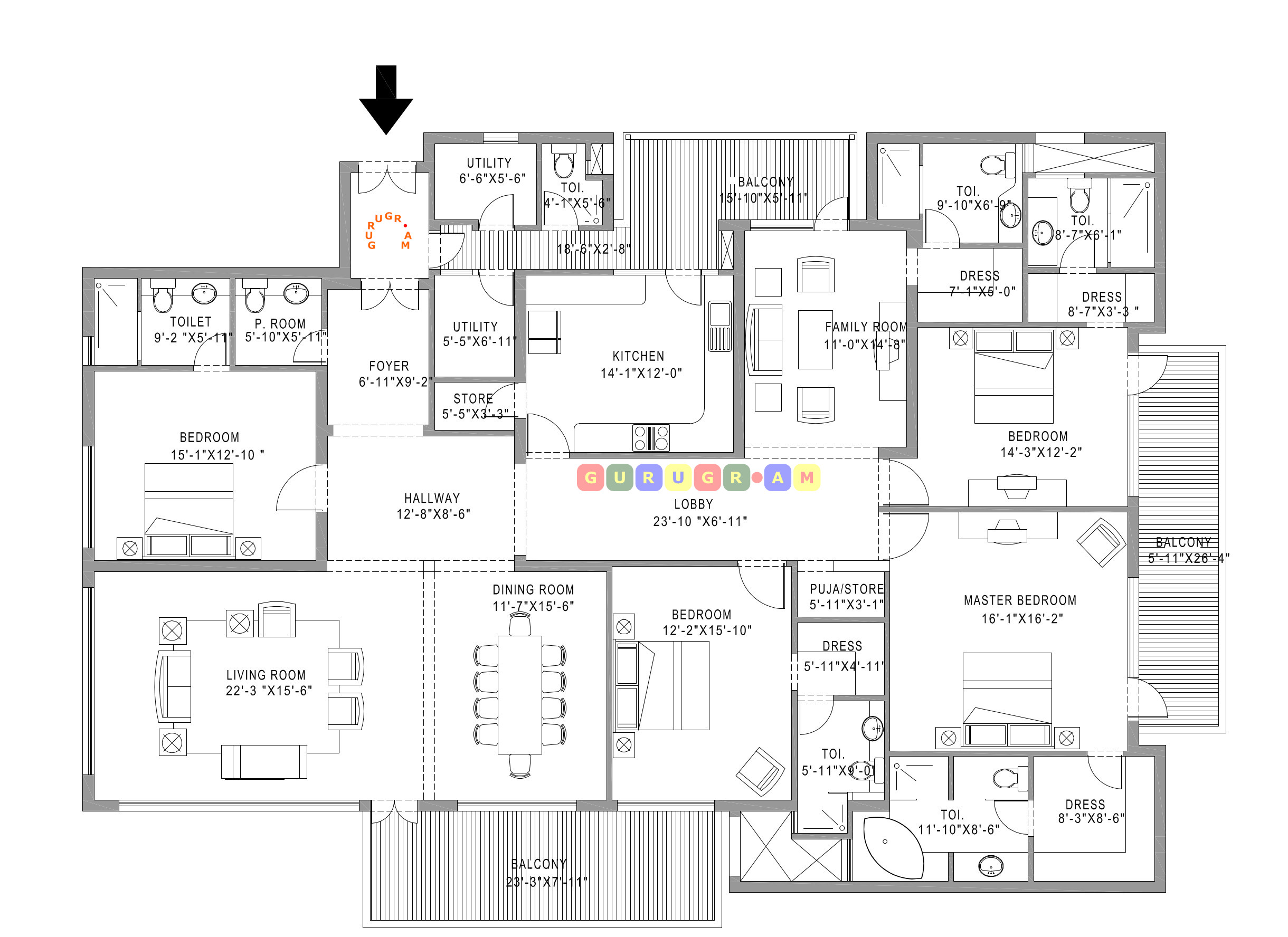mgf-the-vilas-5bhk-apartment-layout-plan mgf-the-vilas