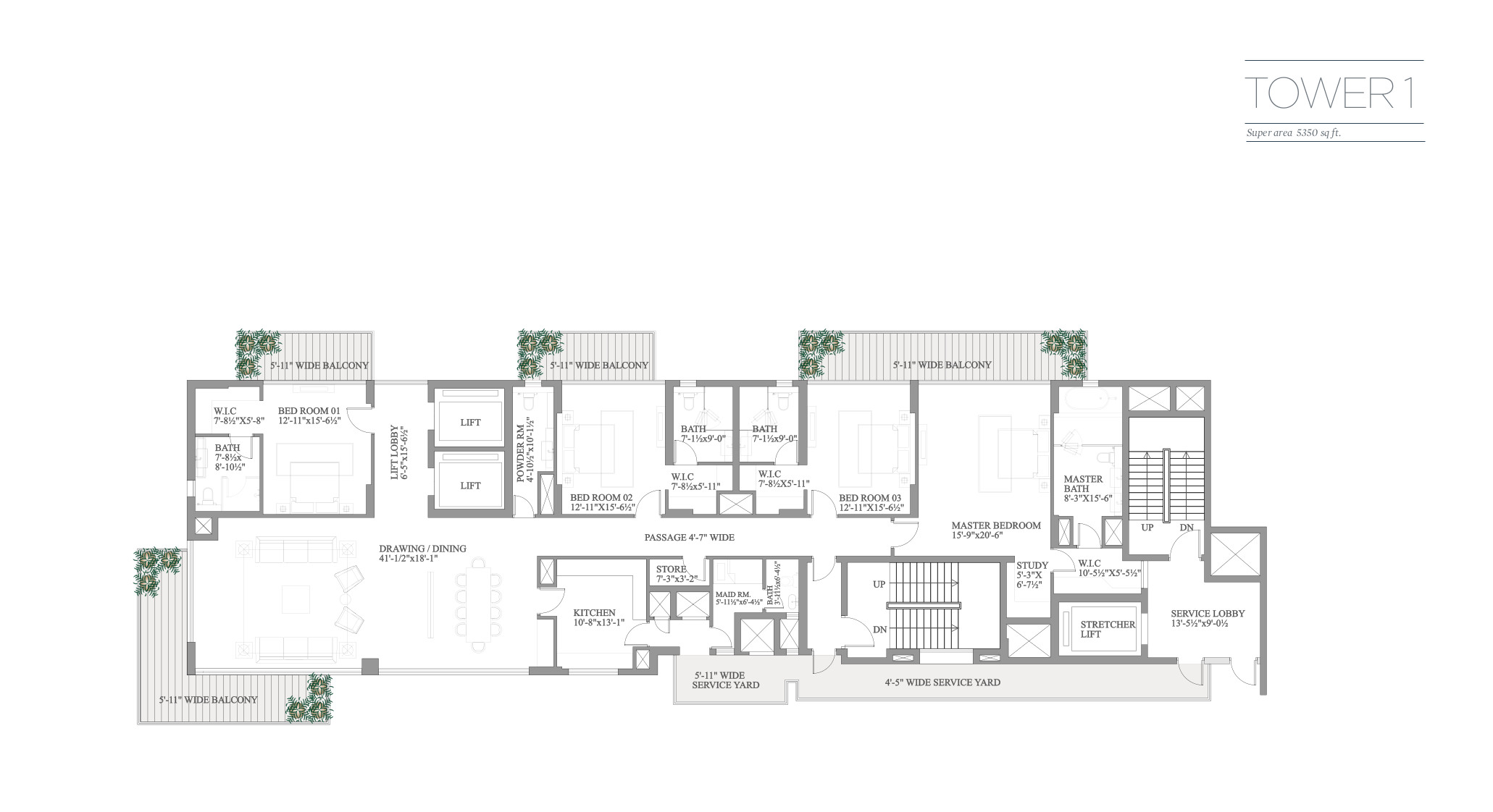 paras-quartier-4bhk-apartment-layout-plan paras-quartier