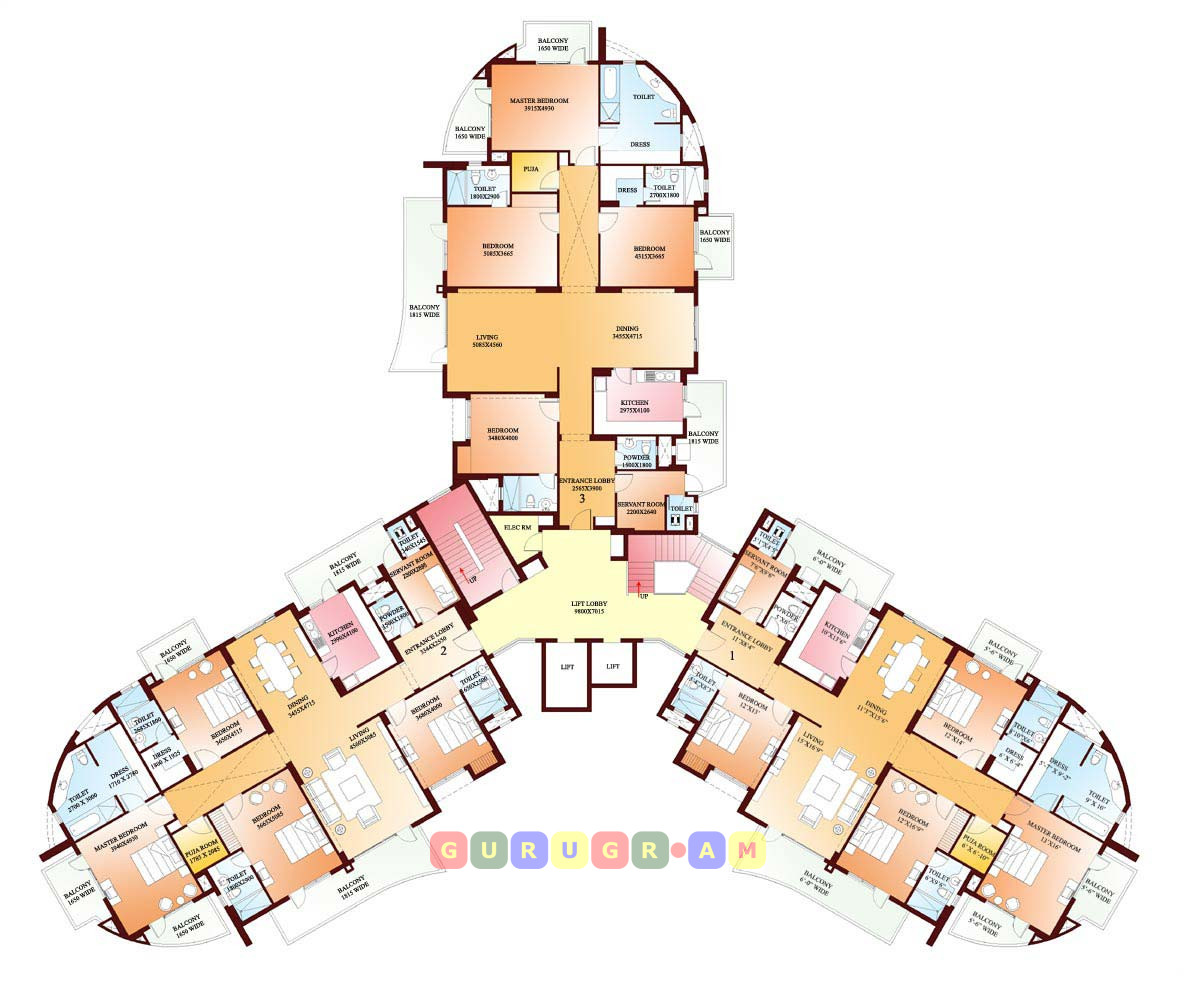 parsvnath-exotica-4bhk-apartment-layout parsvnath-exotica