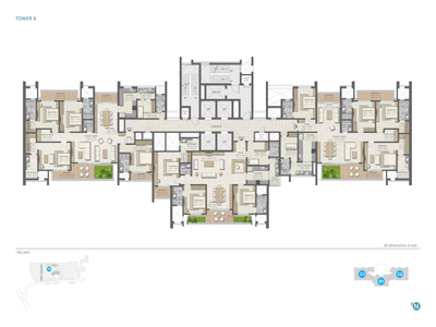 apartment-3-to-a-core sobha-aranya