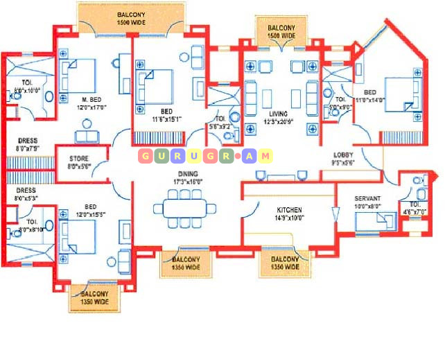sun-city-heights-4bhk-apartment-layout-plan-02 sun-city-heights