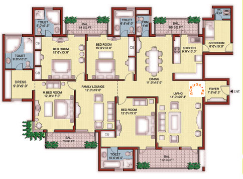 vipul-belmonte-4bhk-apartment-layout-plan vipul-belmonte
